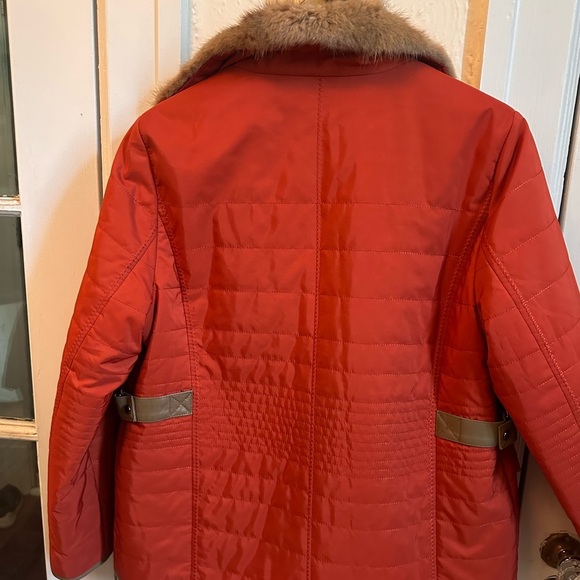 ZiZon Rabbit Fur Lined Jacket – Orange – Size M – Made in Korea - Picture 8 of 8